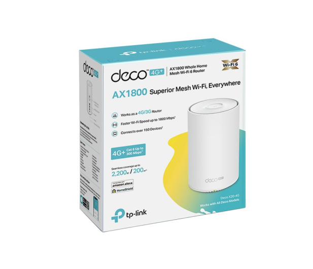 TP-Link DECO X20-4G LTE Mesh WiFi6 (1800Mb/s a/b/g/n/ac/ax) - 1045780 - zdjęcie 3